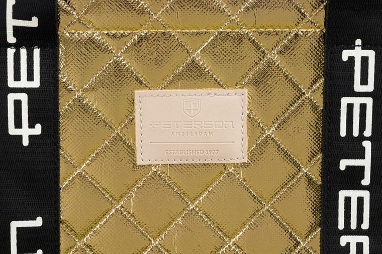 Torebka shopper, złota, Peterson