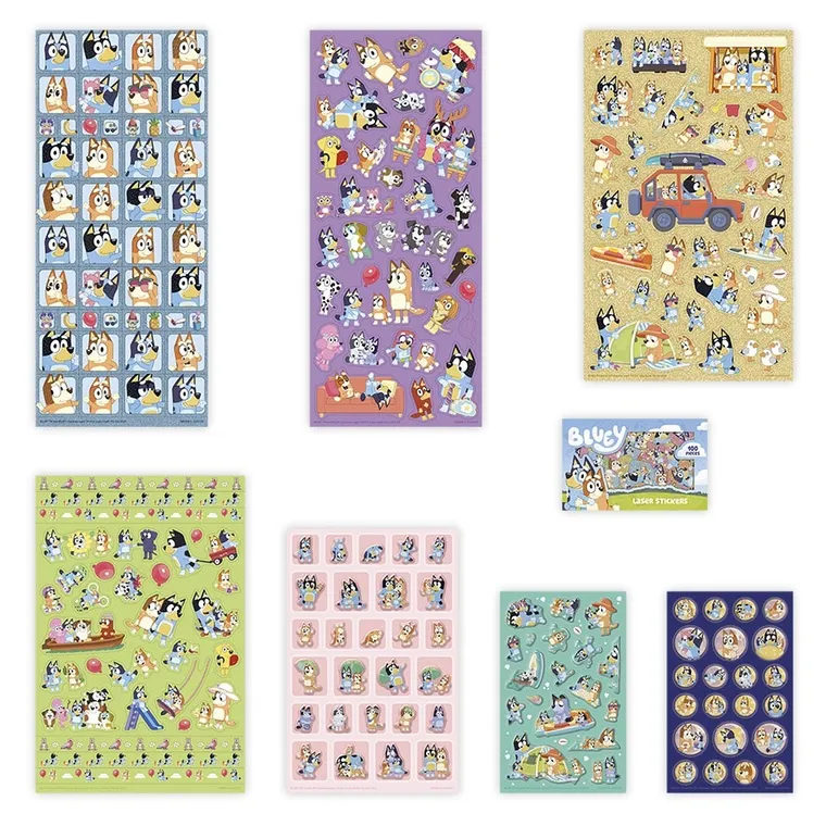 Totum, Bluey, duży zestaw naklejek, 300 elementów