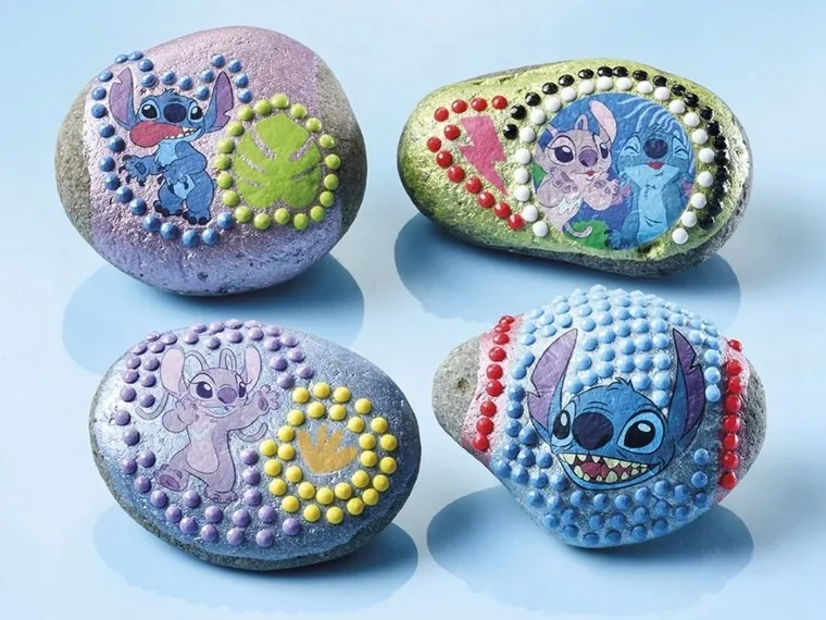 Totum, Lilo i Stitch, kamyczki, zestaw do ozdabiania kamieni