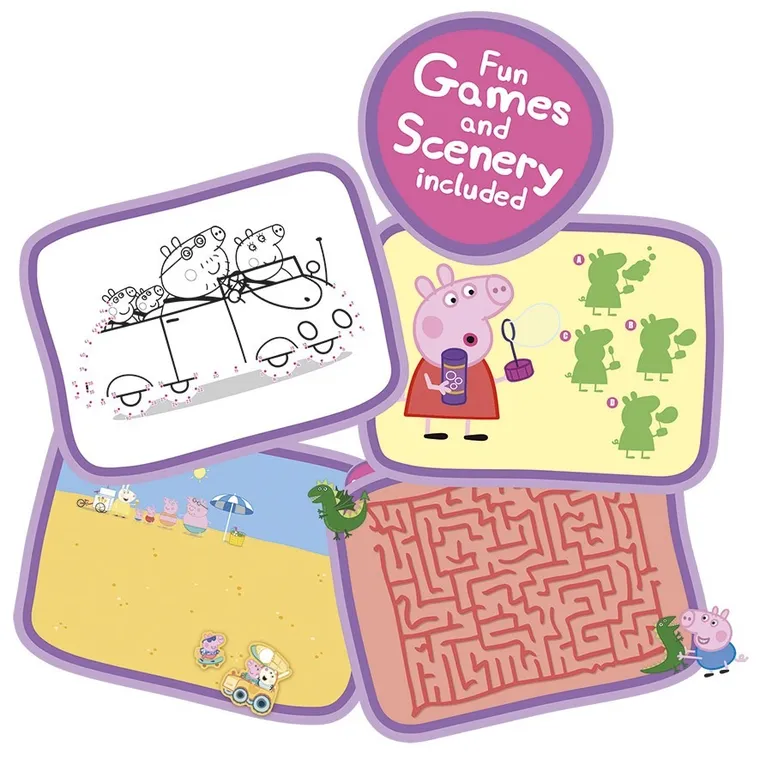 Totum, Świnka Peppa, duży zestaw naklejek, 300 elementów