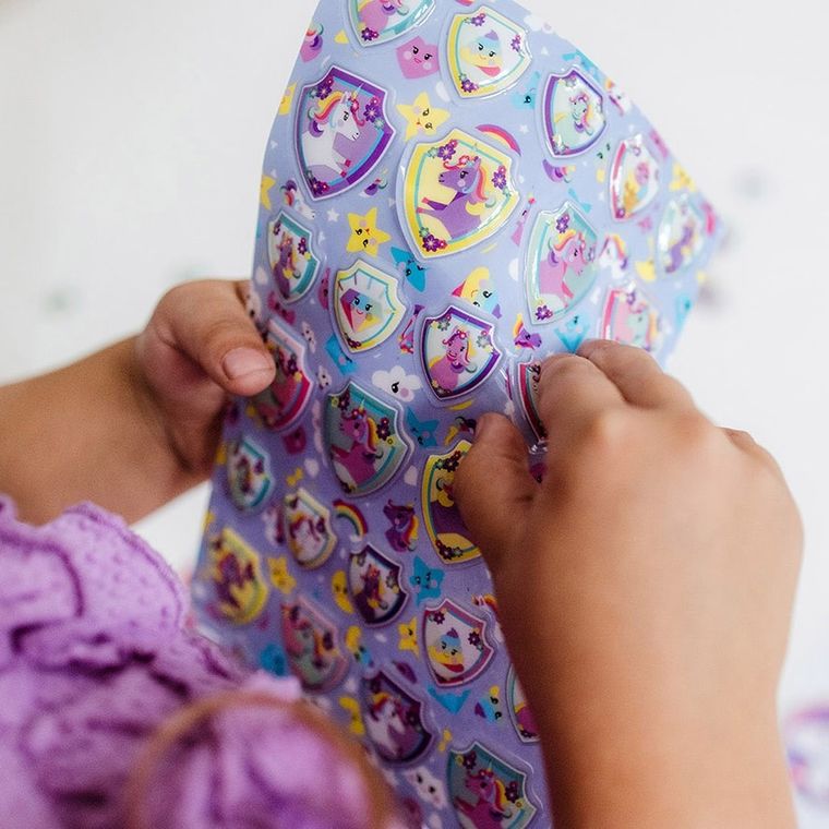 Totum, Unicorn, duży zestaw naklejek, 300 elementów