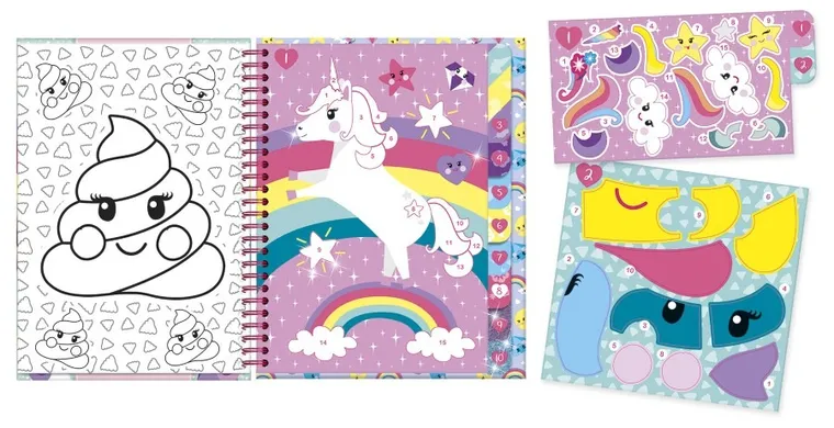 Totum, Unicorn, wyklejanie po numerach