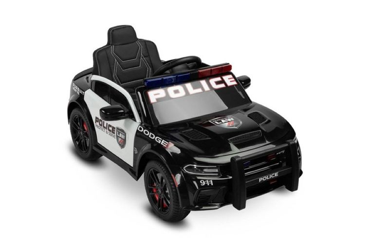 Toyz, Dodge Charger, Policja, pojazd na akumulator, czarny