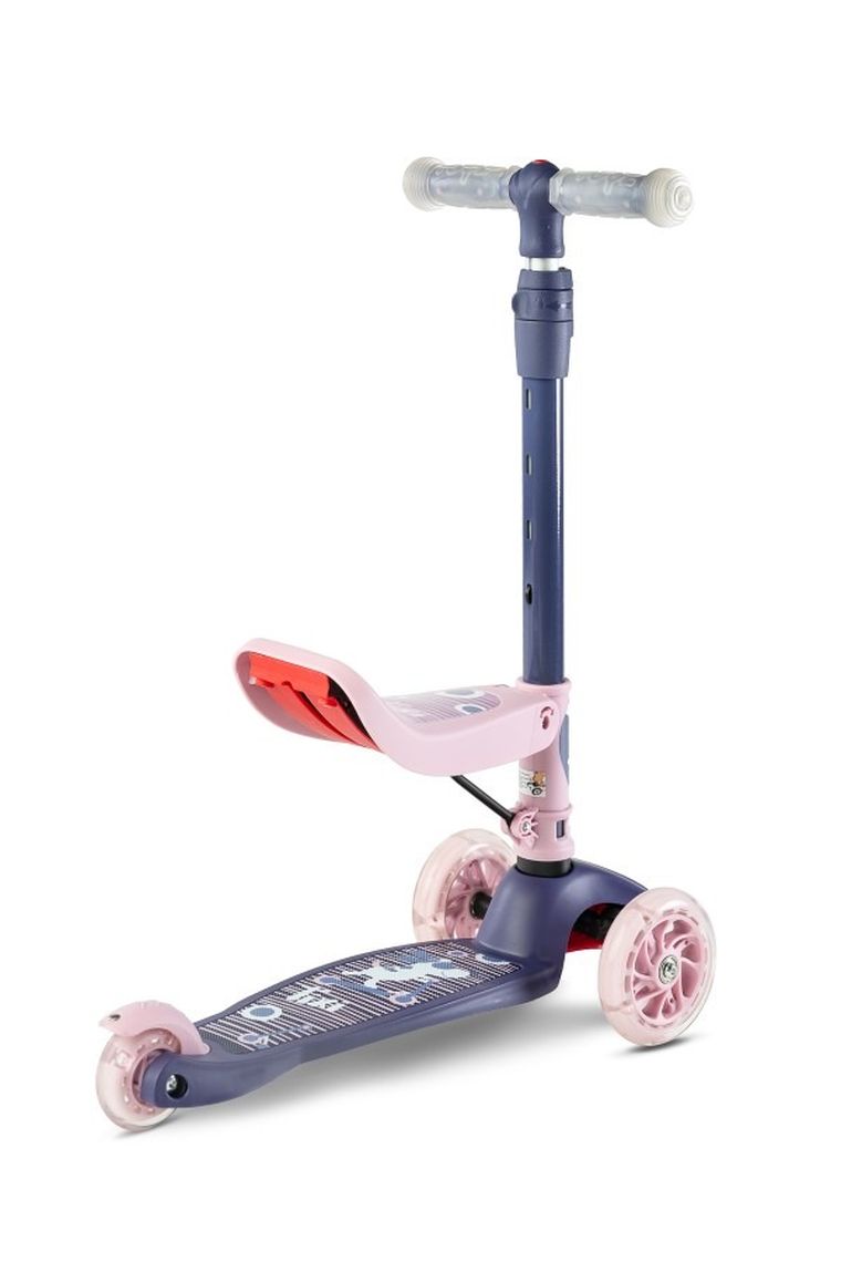 Toyz, hulajnoga 2w1, Tixi Pink