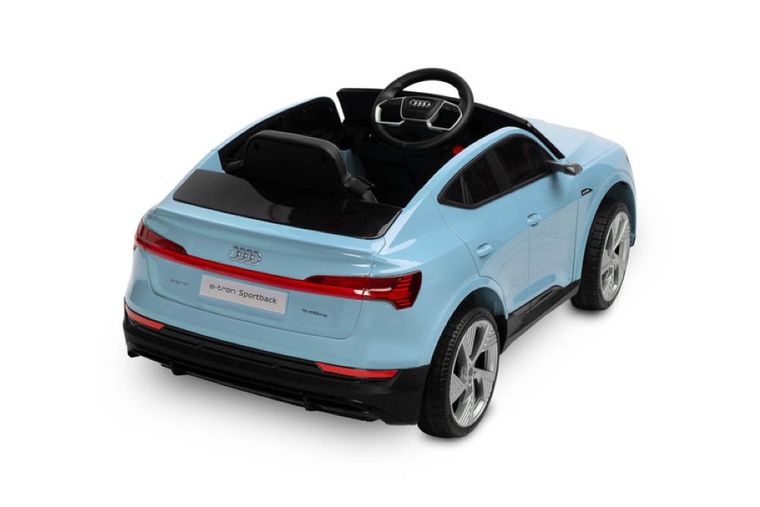 Toyz, samochód, Audi E-tron Sportback, pojazd na akumulator, niebieski