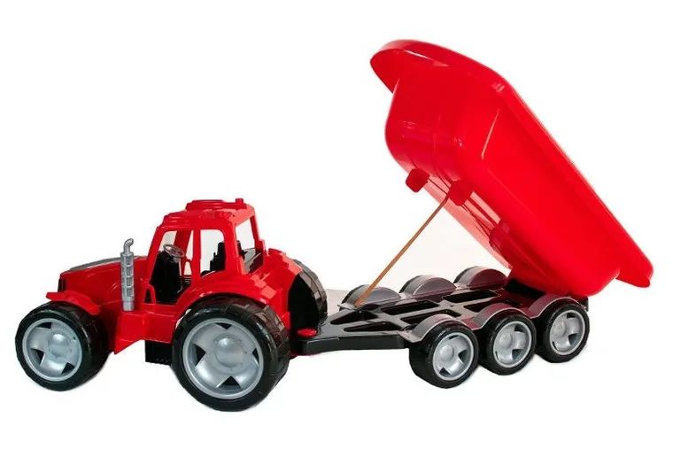 Traktor z przyczepą XXL, pojazd rolniczy, 1 szt.