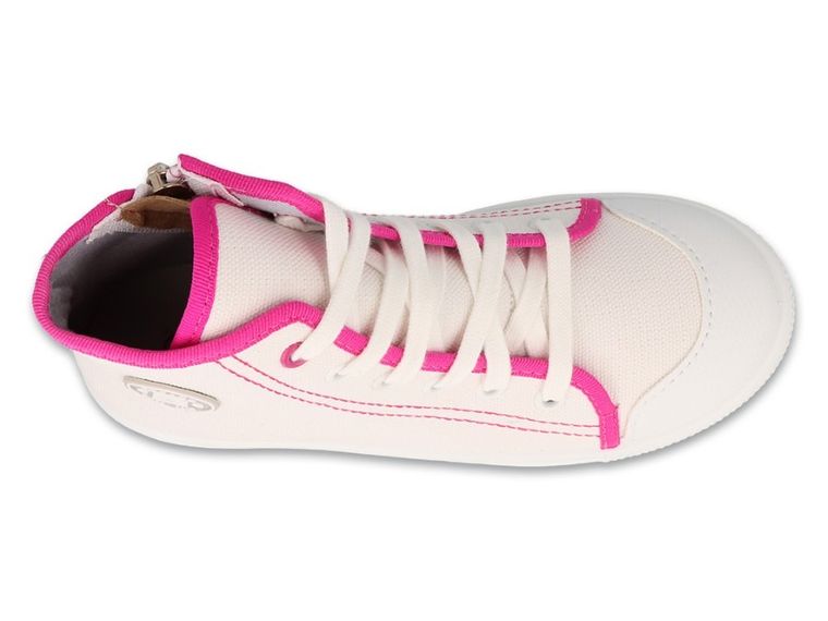 Trampki dziewczęce, białe, Befado