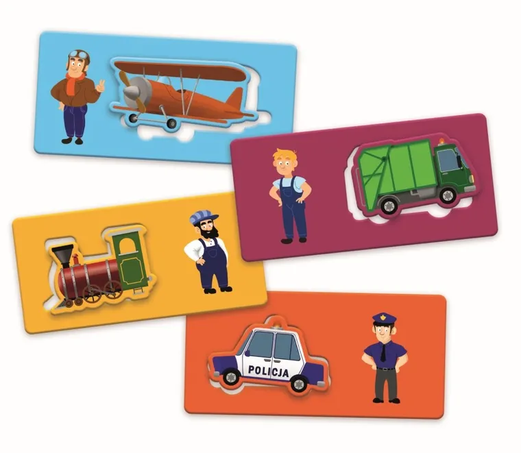 Trefl, ABC Malucha, Pojazdy, układanka + Farma, pamięciowa gra edukacyjna, zestaw promocyjny