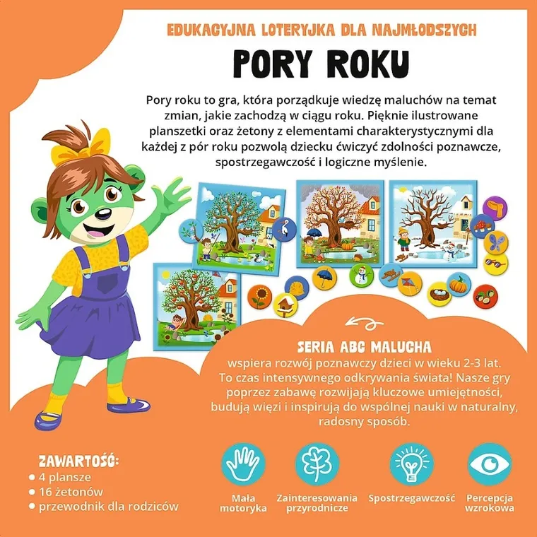 Trefl, ABC Malucha, Rodzina Treflików, Pory Roku, gra edukacyjna