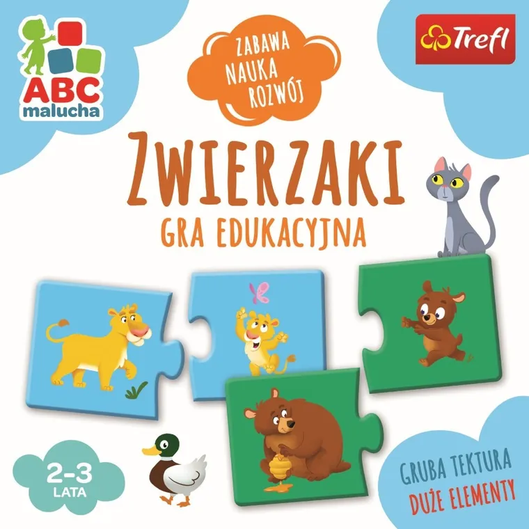 Trefl, ABC Malucha, Zwierzaki, gra edukacyjna