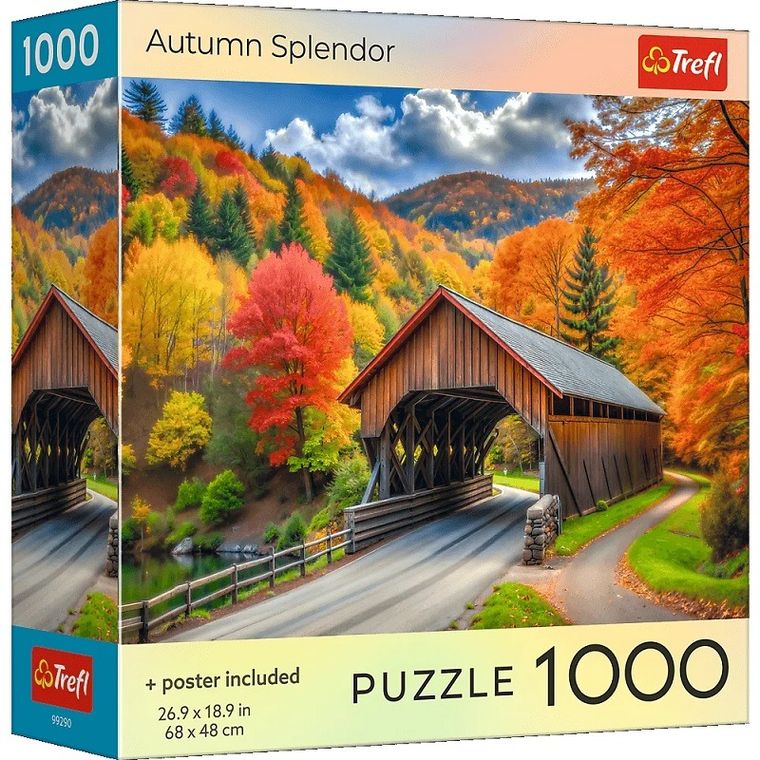 Trefl, Autumn Splendor, USA, puzzle, 1000 elementów