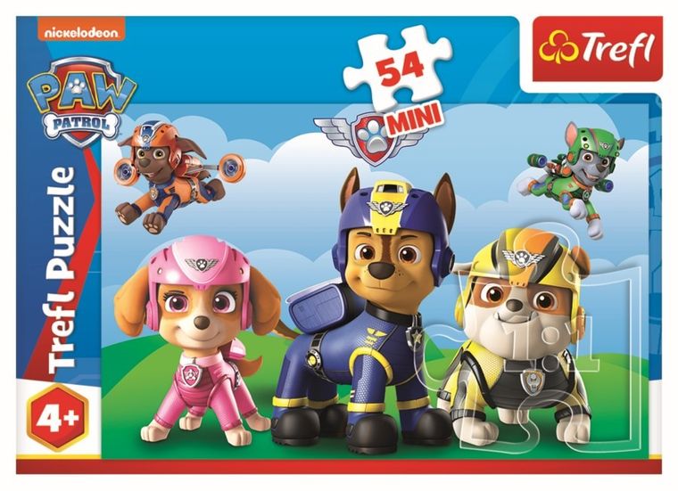 Trefl, Bądź jak Psi Patrol, puzzle mini, 54 elementy, 1 szt.