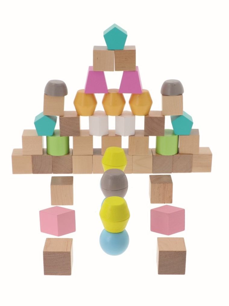 Trefl, Bobaski i Miś, O!Klocki, Kodowanie, edukacyjne klocki, 50 elementów