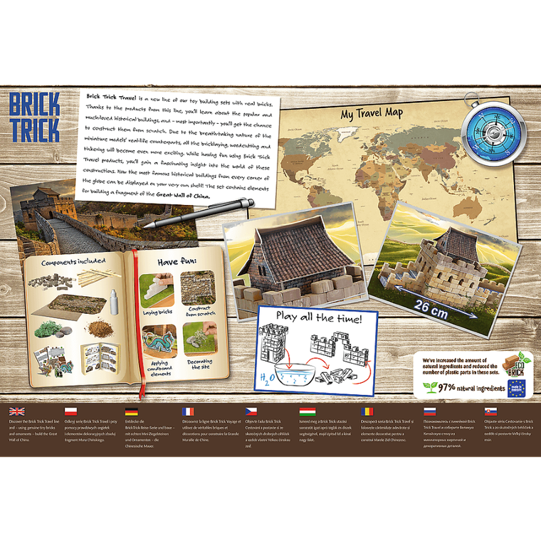Trefl, Buduj z cegły, Great Wall of China, zestaw kreatywny, 310 elementów