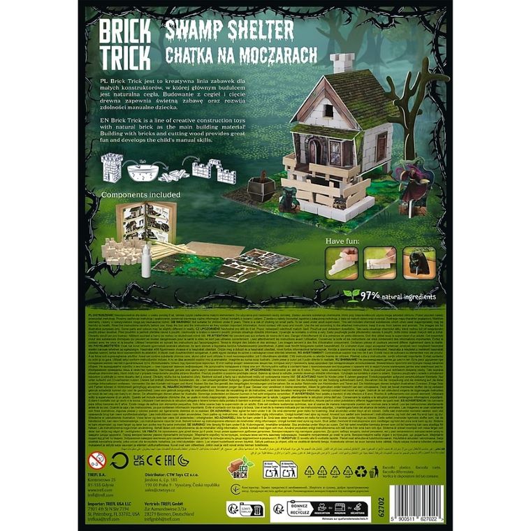 Trefl, Buduj z cegły, Halloween, Chatka na moczarach, zestaw kreatywny