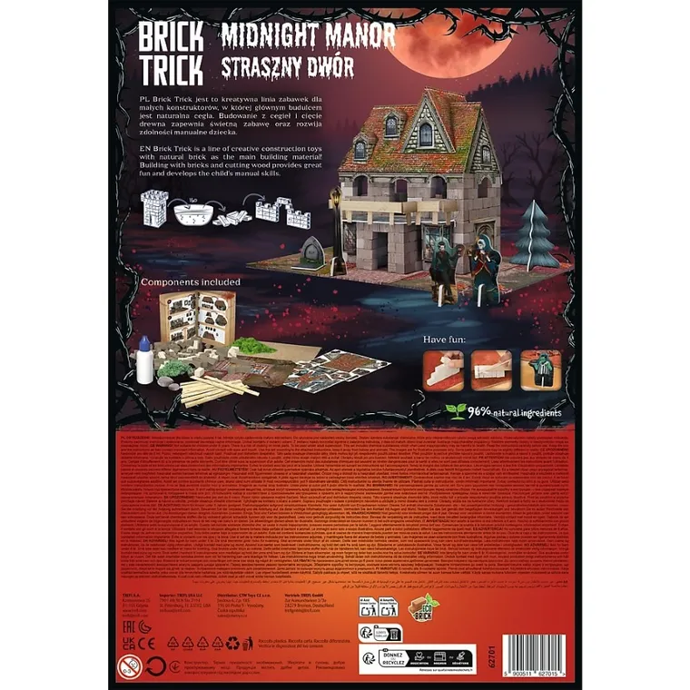 Trefl, Buduj z cegły, Halloween, Straszny Dwór, klocki konstrukcyjne, 220 elementów