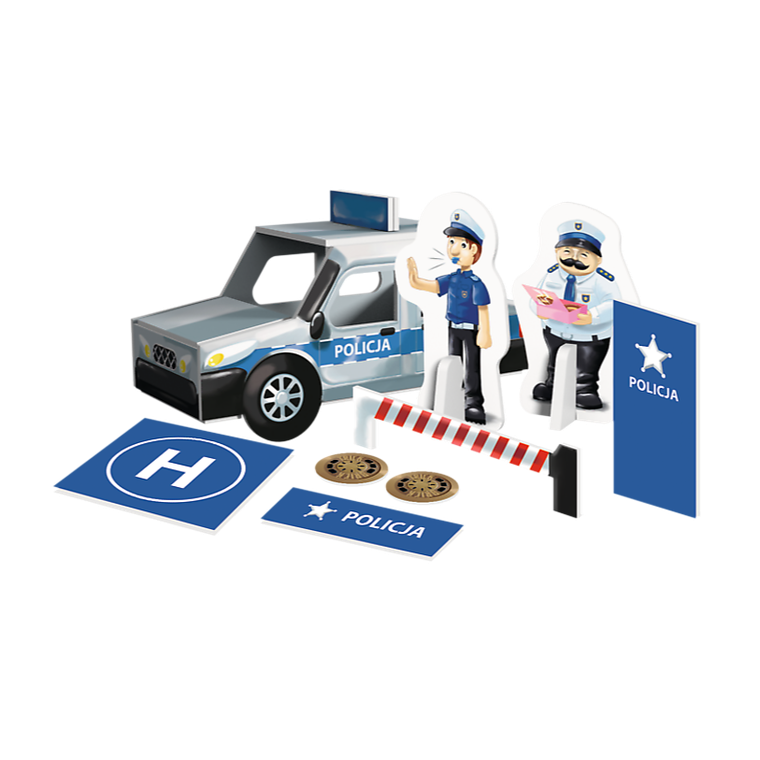 Trefl, Buduj z cegły, Komisariat Policji, zestaw kreatywny, 100 elementów