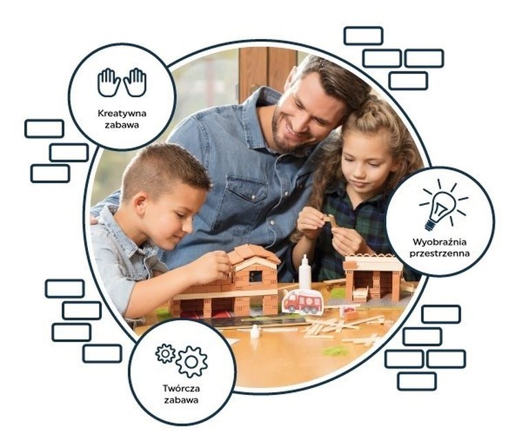 Trefl, Buduj z cegły, Pałac, zestaw kreatywny