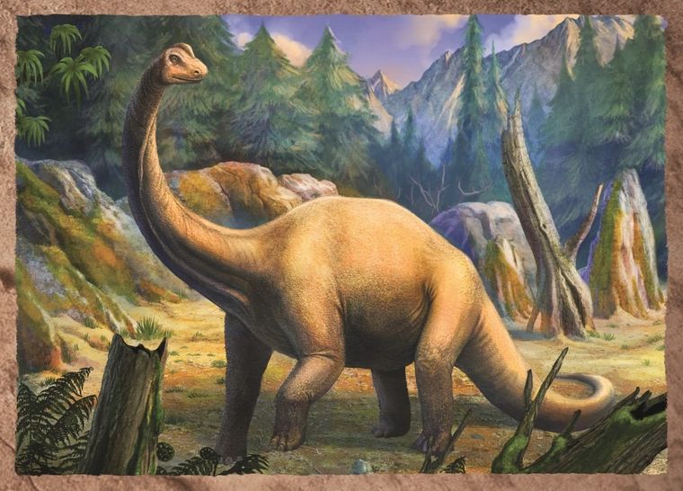 Trefl, Ciekawe Dinozaury, puzzle 4w1