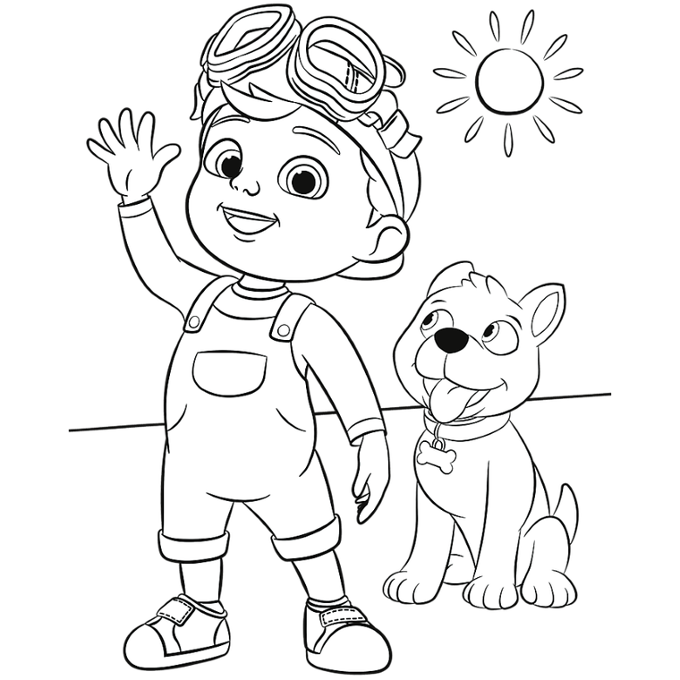 Trefl, Cocomelon, Przyjaciele, puzzle maxi dwustronne, 2-10 elementów