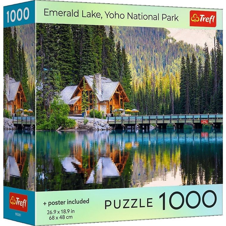 Trefl, Emerald Lake Yoho National Park, USA, puzzle, 1000 elementów
