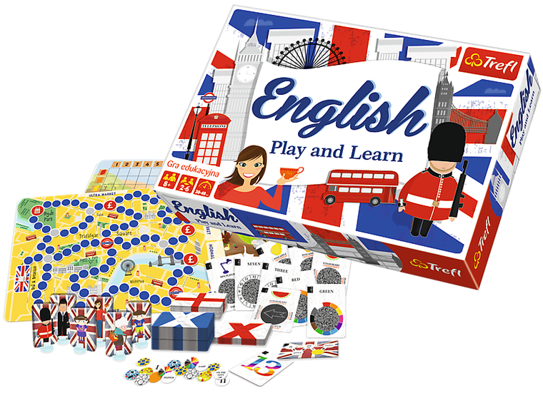 Trefl, English, Play and Learn, gra edukacyjna