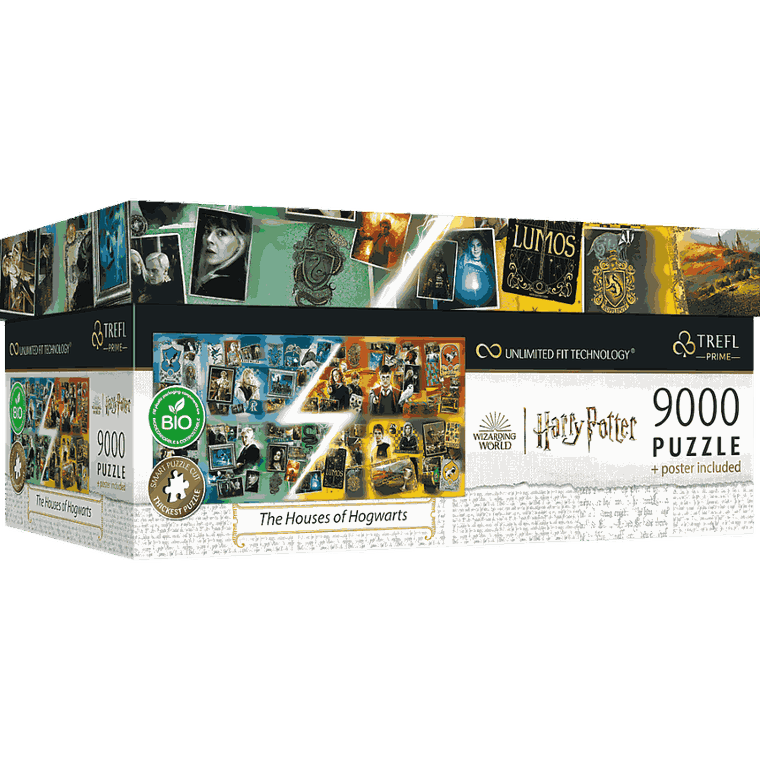 Trefl, Harry Potter, The Houses of Hogwarts, puzzle, 9000 elementów