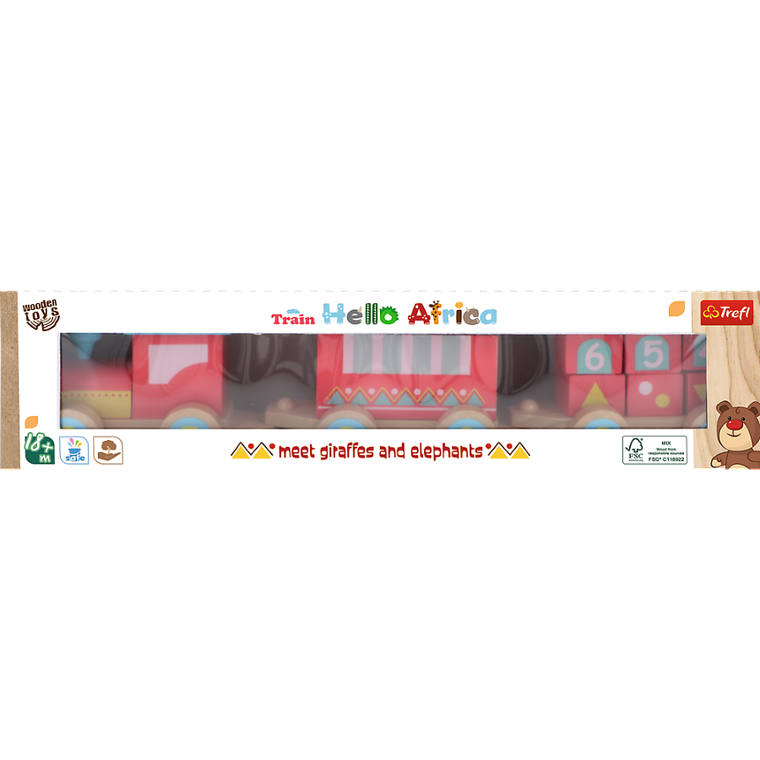Trefl, Hello Africa, drewniany pociąg