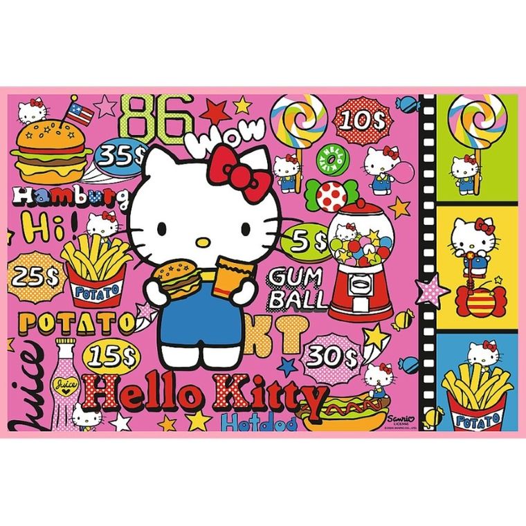 Trefl, Hello Kitty i przyjaciele, puzzle, 2-200 elementów