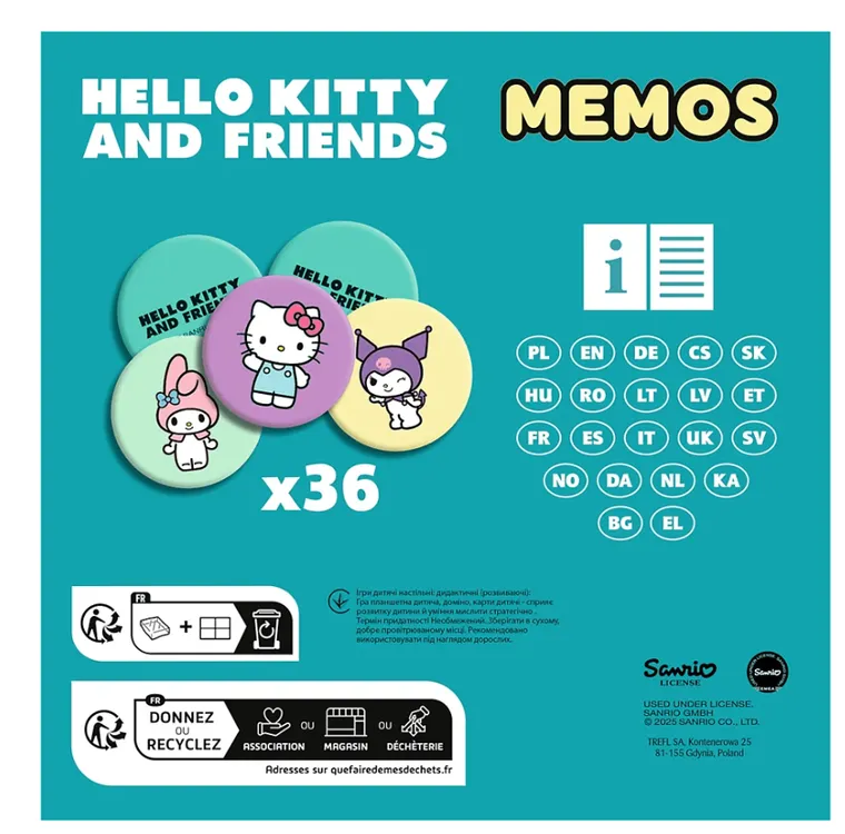 Trefl, Hello Kitty, Memos, gra pamięciowa