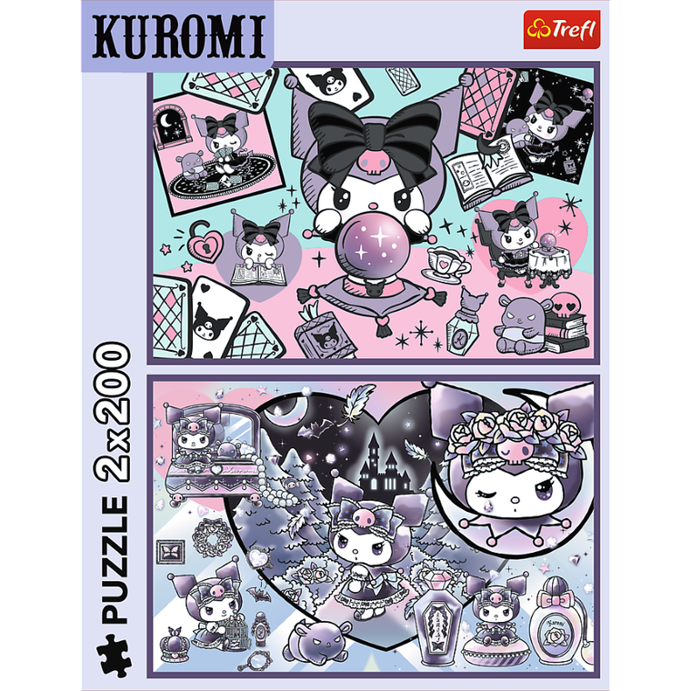 Trefl, Hello Kitty, Psoty Kuromi, puzzle, 2-200 elementów
