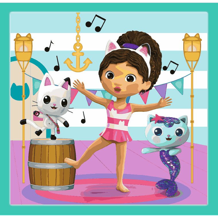 Trefl, Koci Domek Gabi, Aktywności Gabby, puzzle 3w1