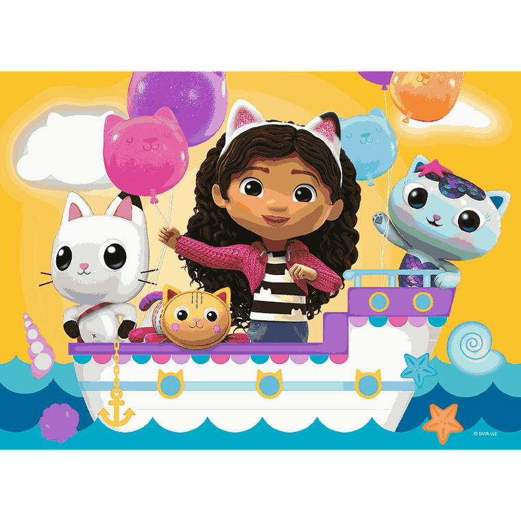 Trefl, Koci Domek Gabi, Kolorowy dzień, puzzle, 20 elementów