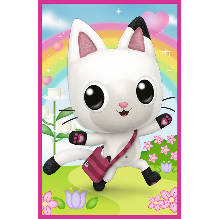 Trefl, Koci Domek Gabi, Poznajcie Gabby i kotki, puzzle, 3-50 elementów