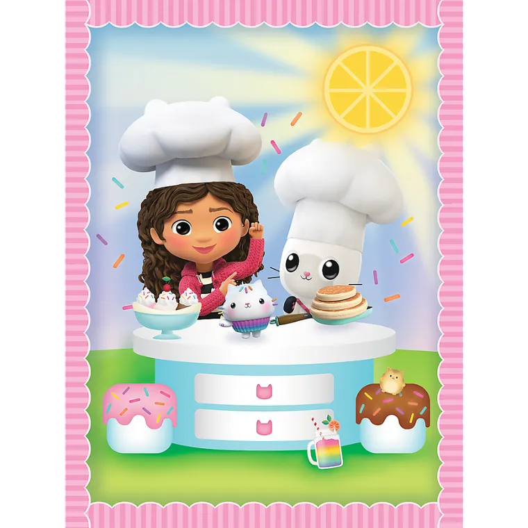 Trefl, Koci Domek Gabi, puzzle 2w1 + memos