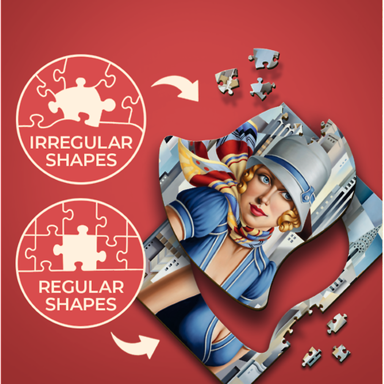 Trefl, Lato w Mieście, Catherine Abel, puzzle drewniane, 200 elementów