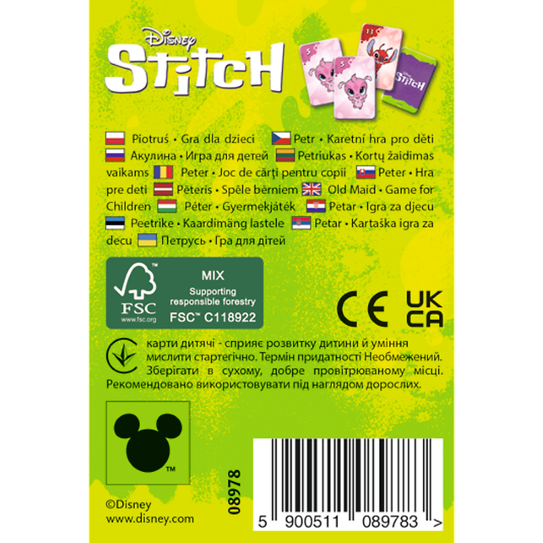 Trefl, Lilo i Stitch, Piotruś, gra karciana