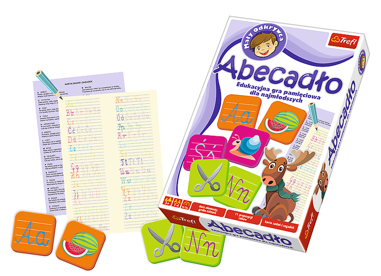 Trefl, Mały odkrywca, Abecadło, gra edukacyjna