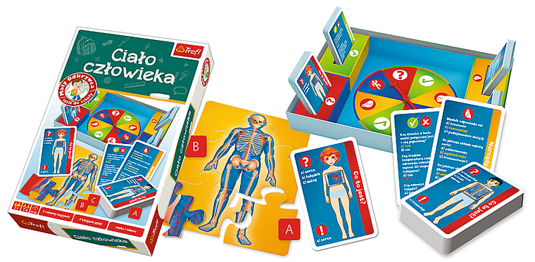 Trefl, Mały Odkrywca idzie do szkoły. Ciało człowieka, gra edukacyjna
