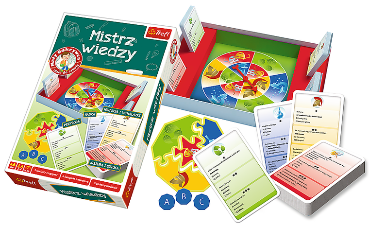 Trefl, Mały Odkrywca idzie do szkoły. Mistrz wiedzy, gra edukacyjna