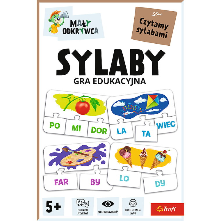 Trefl, Mały Odkrywca, Rodzina Treflików, Sylaby, gra edukacyjna