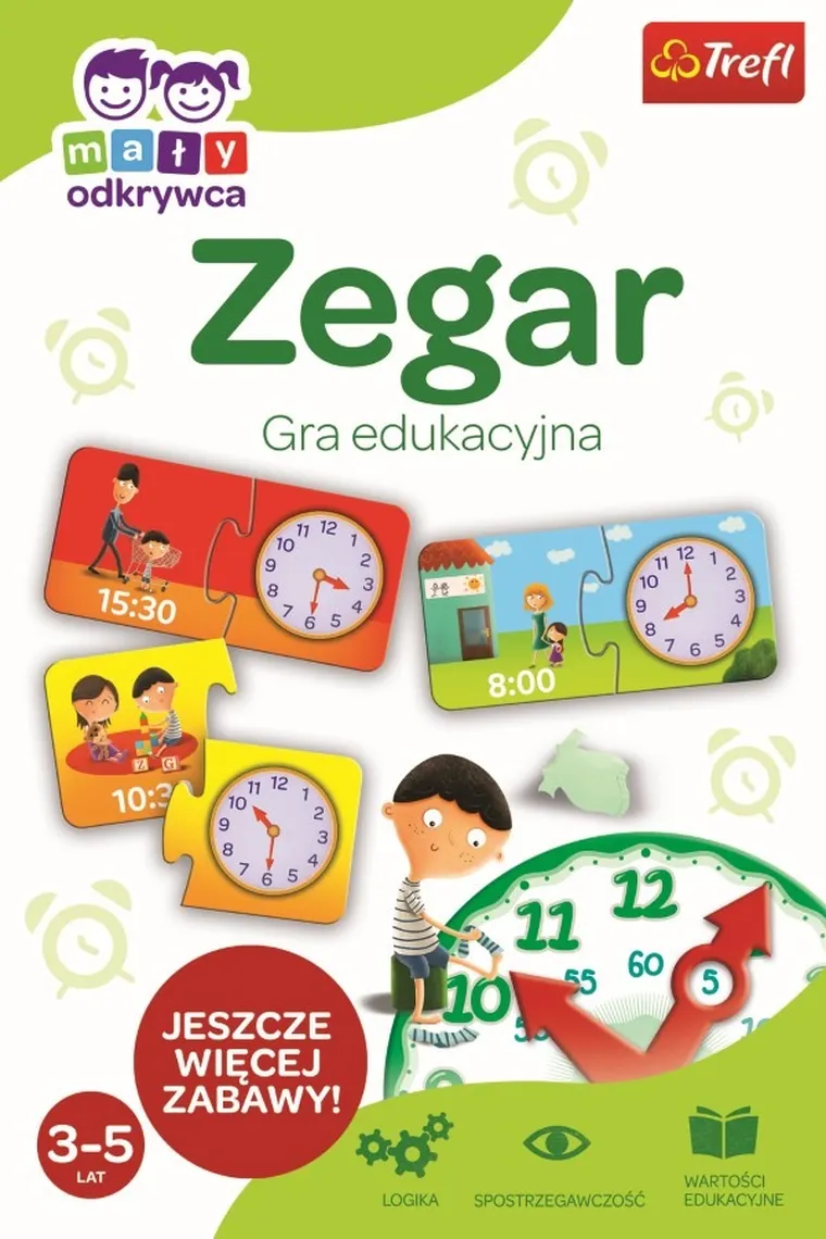 Trefl, Mały Odkrywca, Zegar, gra edukacyjna
