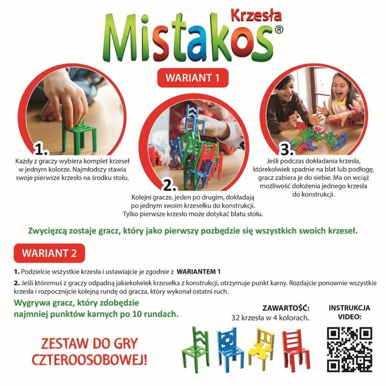 Trefl, Mistakos, Krzesła, gra zręcznościowa