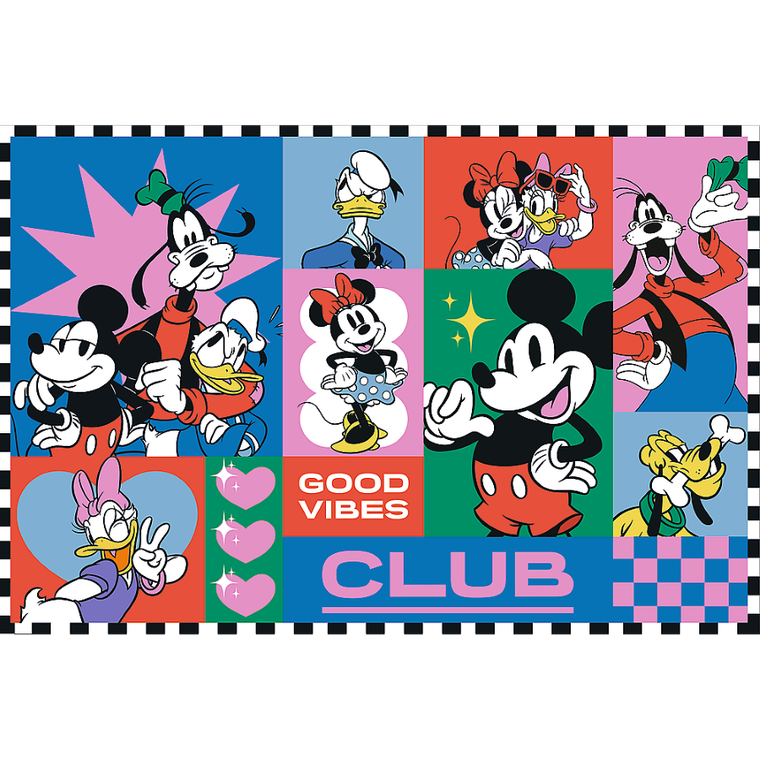 Trefl, Myszka Miki, Czas z przyjaciółmi, puzzle, 2-200 elementów