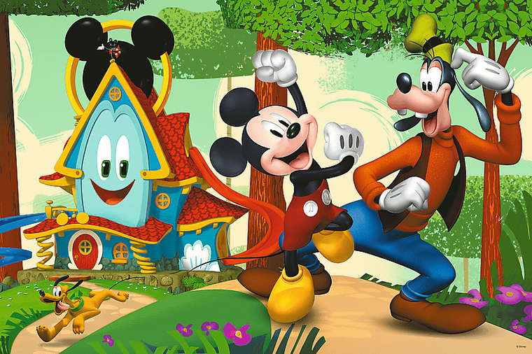 Trefl, Myszka Miki, Wesoły Domek i przyjaciele, puzzle, 24 elementy