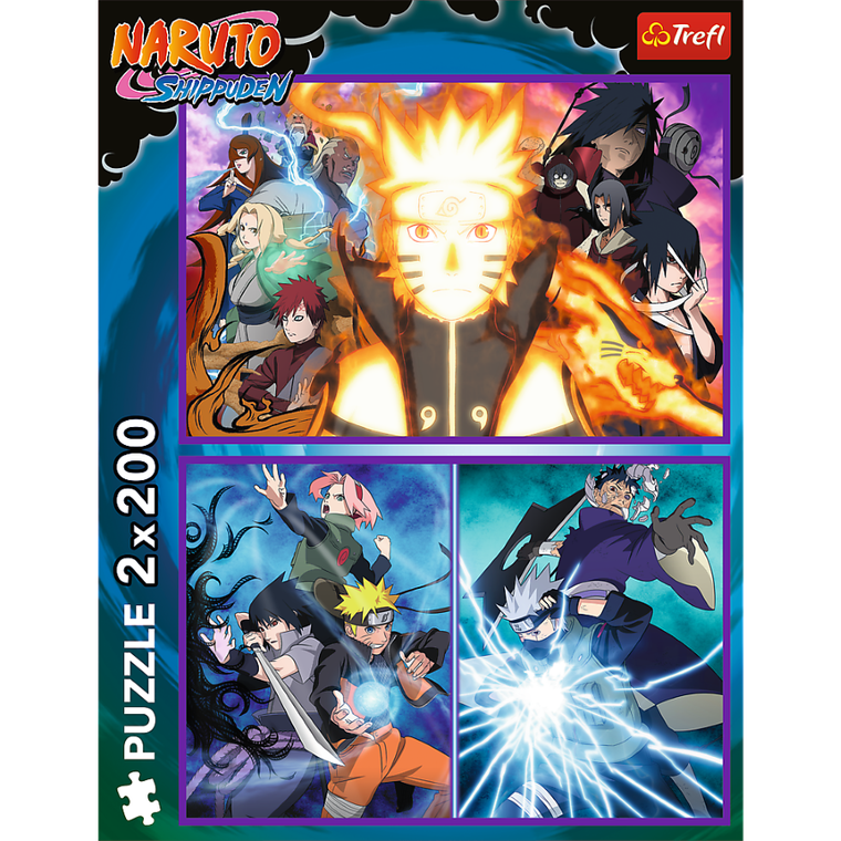Trefl, Naruto Shippuden, Ninja z Wioski Ukrytego Liścia, puzzle, 2-200 elementów