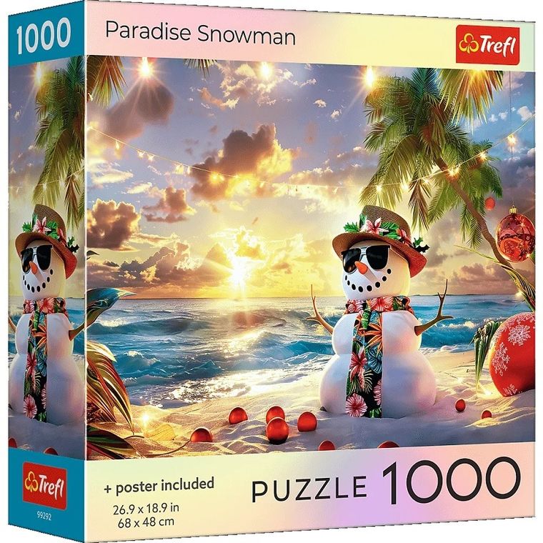 Trefl, Paradise Snowman, USA, puzzle, 1000 elementów
