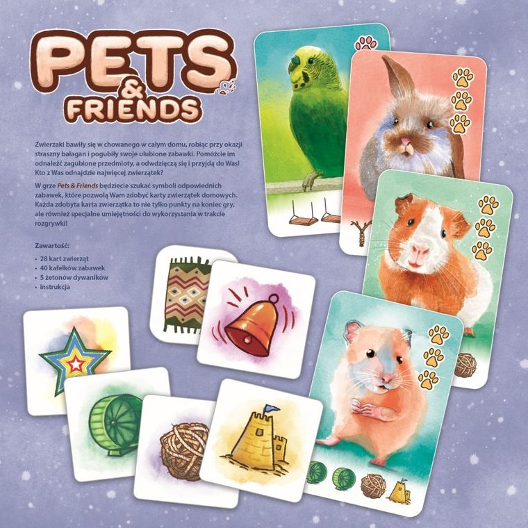 Trefl, Pets & Friends, gra rodzinna karciana