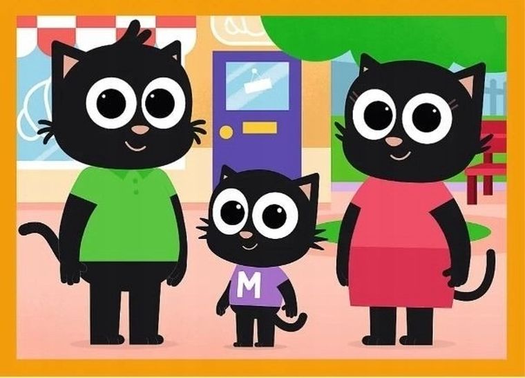 Trefl, Poznaj Milo i jego przyjaciół, puzzle 4w1, 61 elementów