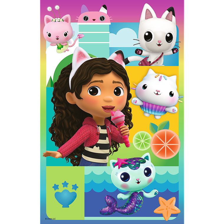Trefl, Premium Plus Kids, Koci Domek Gabi, Piękna Gabby, puzzle, 160 elementów